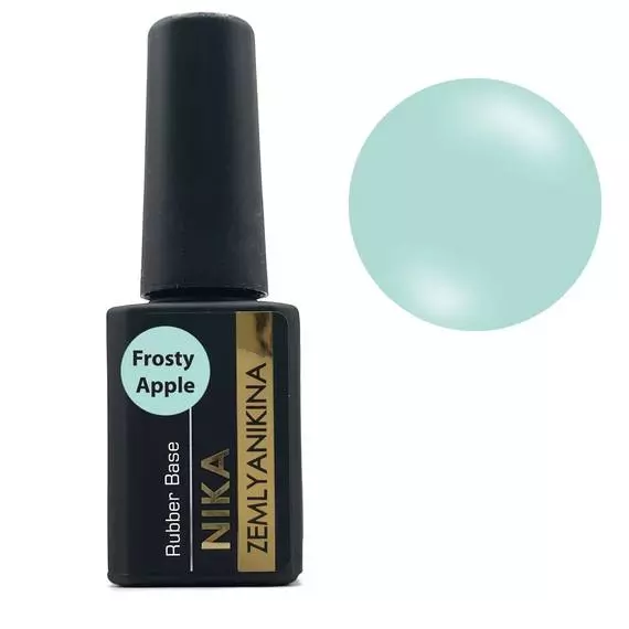 Nika Zemlyanikina / Rubber Base Frosty Apple / Пастельно бірюзовий / 15мл