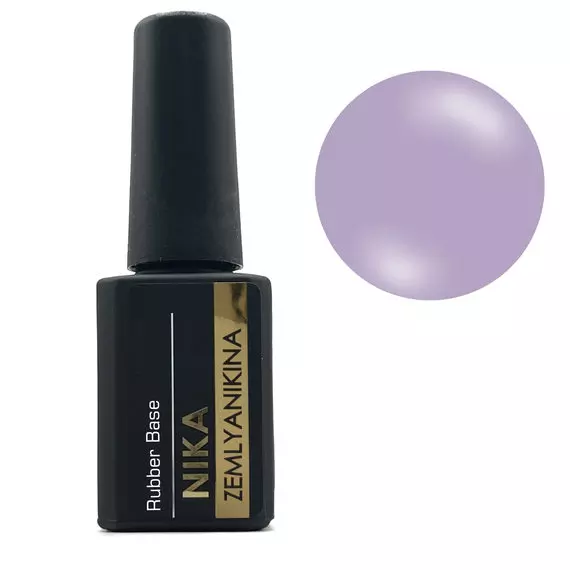 Nika Zemlyanikina / Rubber Base Pretty / Ніжно бузковий / 15мл