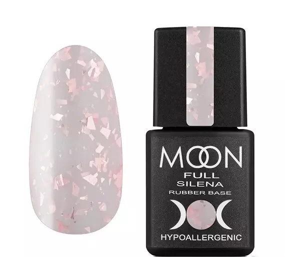 MOON FULL / SILENA POTAL RUBBER BASE №2022 / молочний з рожевою потталю