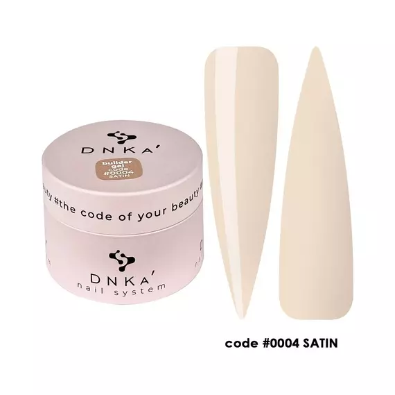 DNK'a / Builder Gel #004 / Satin / бежевий / 30 мл