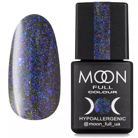 MOON FULL / Chrome Flake Disko №03 світловідбивний / синій