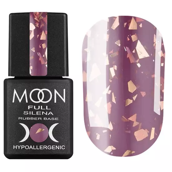 MOON FULL / SILENA POTAL RUBBER BASE №2036 / світло-пурпурний із золотою потталю