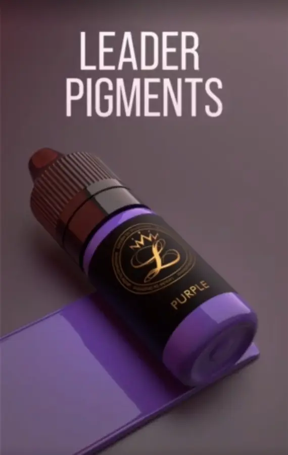 Leader / Пігмент для татуажу / Purple / 10 мл (Розпродаж. Придатний до 02.25)