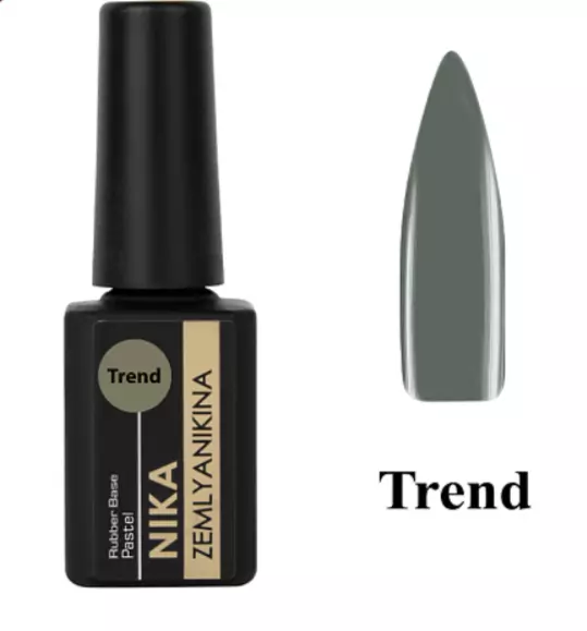 Nika Zemlyanikina / Rubber Base Pastel / TREND / Хаки / 15мл