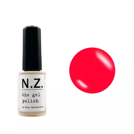 Nika Zemlyanikina / Gel Polish #44 / яскравий червоно-помаранчевий / 6 мл