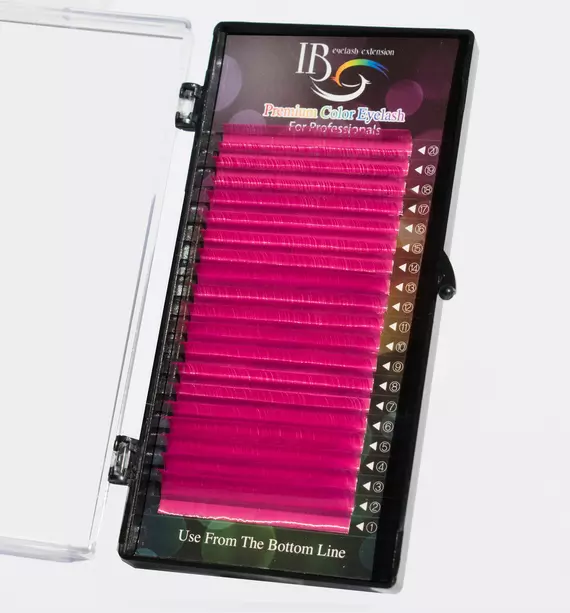 Вії I-Beauty / Кольорові вії / Мікс / Рожеві