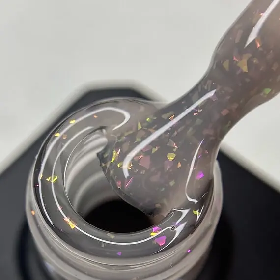 Nika Zemlyanikina / Rubber Base Diamond Beige / бежевый / 15 мл