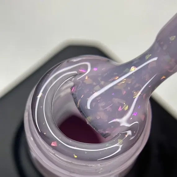 Nika Zemlyanikina / Rubber Base Diamond Pink / нежно-розовый / 15 мл