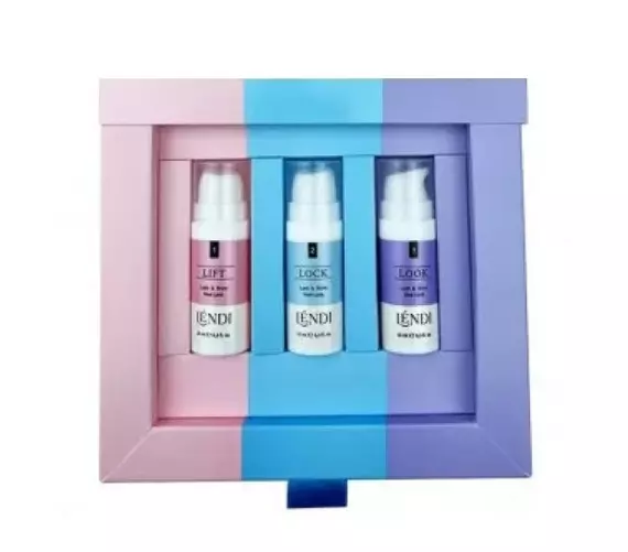 Lendi / Набір складників для ламінування вій та брів у флаконах / Lash & Brow New Look / 3х10мл
