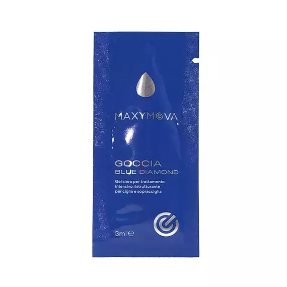 Maxymova / Сироватка для ламінування вій та брів / Goccia BLUE Diamond Monodose/ Cашe 3 мл