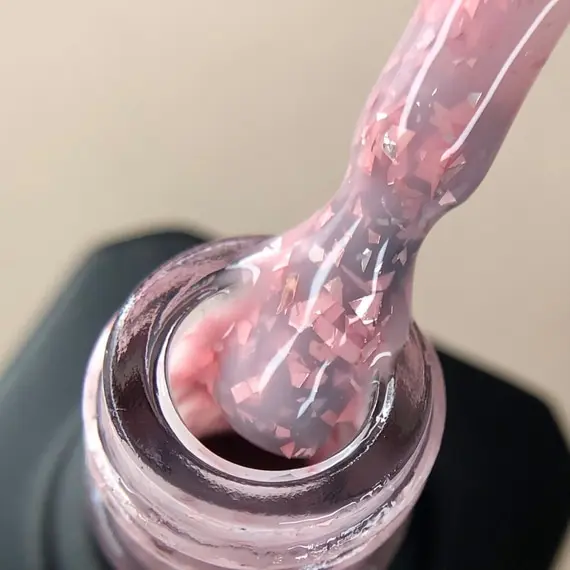 Nika Zemlyanikina / Rubber Base Potal / Raspberry Coctail / молочно-розовый / 15 мл