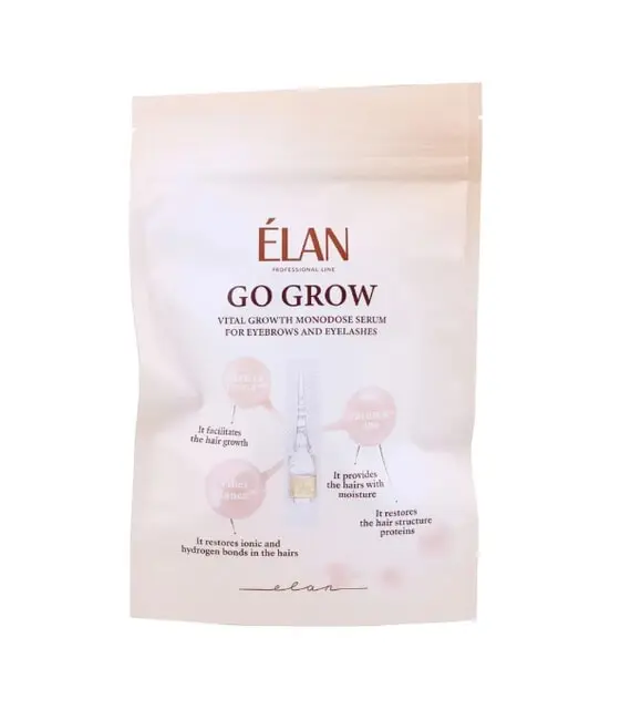 Elan / Сироватка для росту брів і вій у монодозах / GO GROW / 10*1 мл (Придатний по 07.03.25)