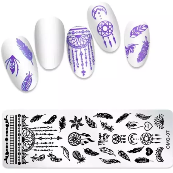 Трафарет металевий для стемпінгу / Q-07