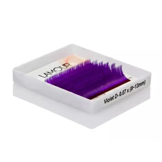 Вії Lamour / mini Мікс / Фіолетові