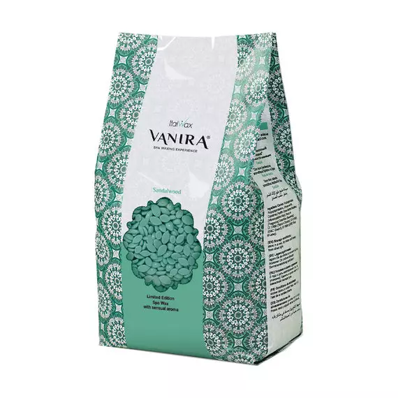 Ital Wax / Плівковий віск преміум класу для СПА-депіляції / Vanira Aromatic SPA /Сандал