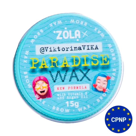 Zola / Viktorina Vika Віск для брів / Paradise Wax with Vitamin E and Argan Oil