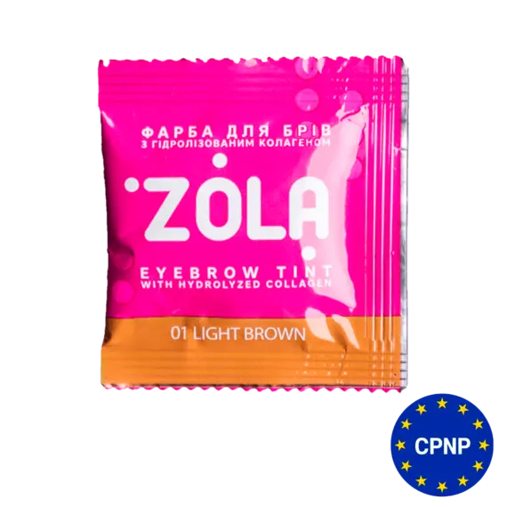 Zola / Eyebrow Tint With Collagen / Фарба в саше / 5мл