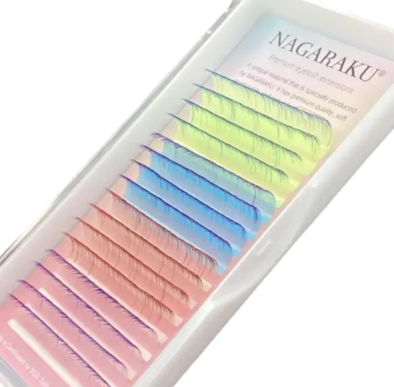 Вії Nagaraku / Омбре Neon мікс кольорів