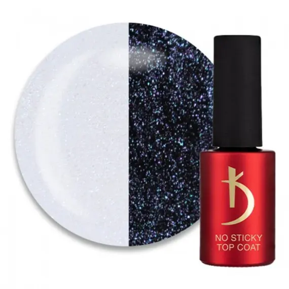Kodi / Верхнє покриття для гель-лаку без липкого шару  / No Sticky Top coat Sparkle / 7мл (Розпродаж. Термін 26.08.25)