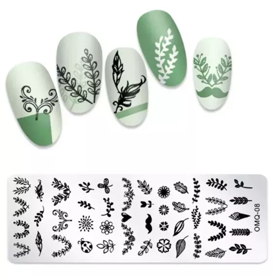 Трафарет металевий для стемпінгу / Q-08