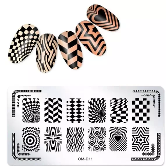 Трафарет металевий для стемпінгу / D-11