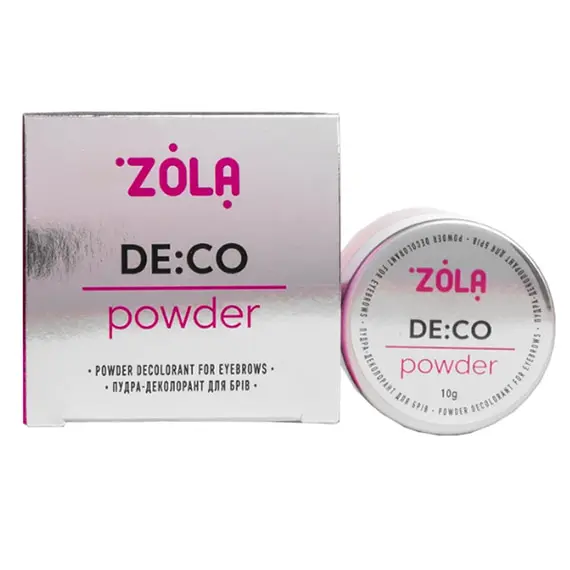 ZOLA / Пудра-деколорант для брів / DE: CO Powder / 10г