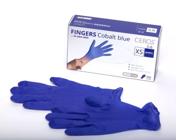 CEROS / Нітрилові рукавички нестерильні / Cobalt Blue