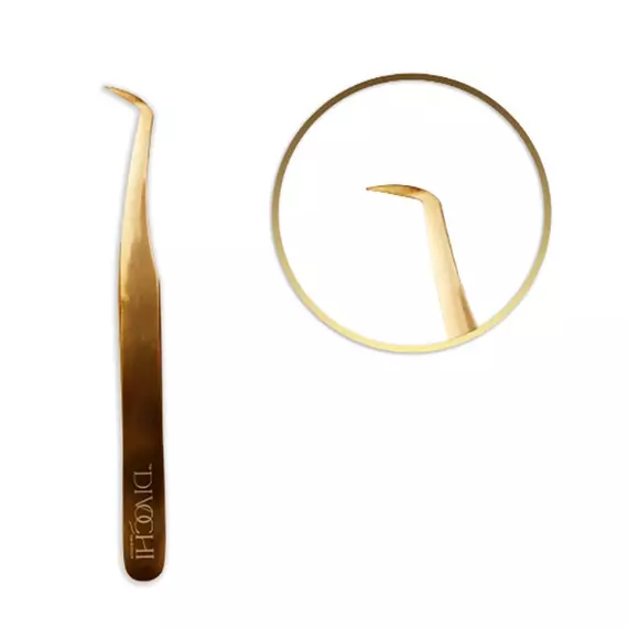 DIVOCHI / Пінцет Чобіток / “E” rose gold