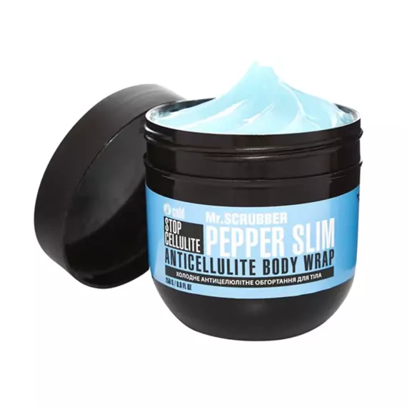 Mr.SCRUBBER / Холодне антицелюлітне обгортання для тіла Stop Cellulite Pepper Slim / 250 мл