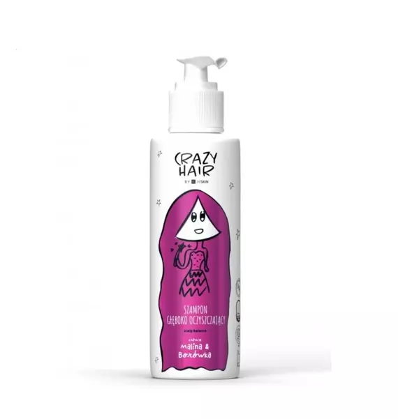 HiSkin / Crazy Hair / Шампунь глибокого очищення шкіри голови та волосся малина та чорниця