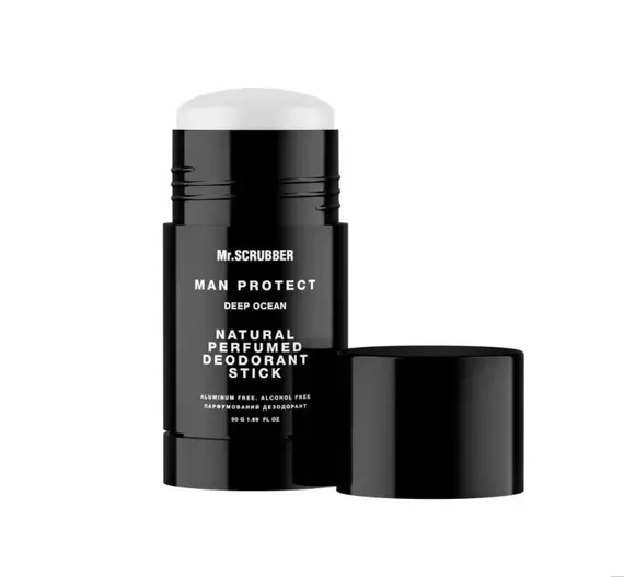 Mr.SCRUBBER / Натуральний парфумований дезодорант Man Protect Deep Ocean / 50 г