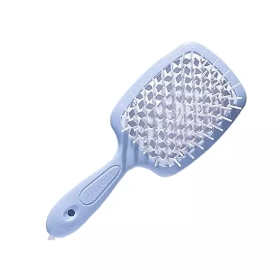 Hollow Comb / Гребінець для волосся Superbrush Plus / Блакитний з білим