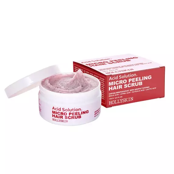 Hollyskin / Скраб для шкіри голови і волосся Acid Solution / 130 г