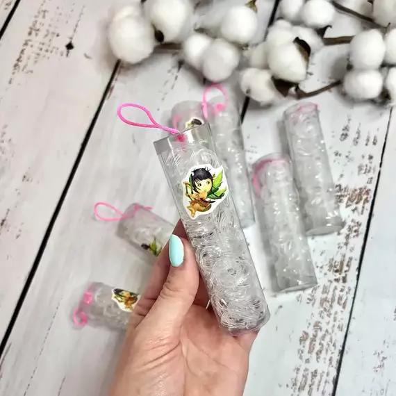 Силіконова резинка в тубусі прозора