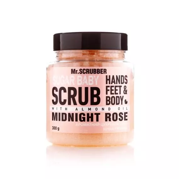 Mr.SCRUBBER / Цукровий скраб для тіла SUGAR BABY Midnight Rose