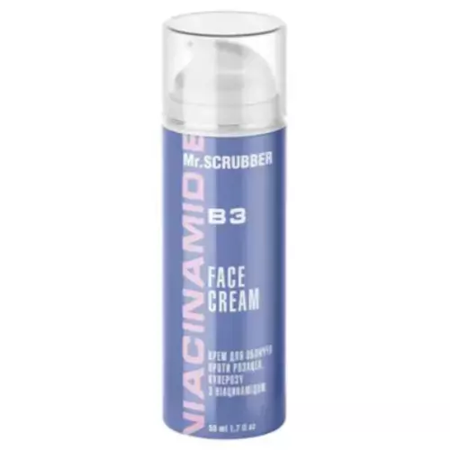 Mr.SCRUBBER / Крем для обличчя проти розацеа і куперозу з ніацинамідом Niacinamide Face Cream