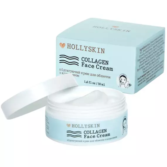 Hollyskin / Ліфтинг крем для обличчя з колагеном Collagen Face Cream / 50 мл