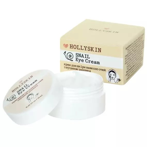 Hollyskin / Крем для шкіри навколо очей з муцином равлика Snail Eye Cream / 10 мл