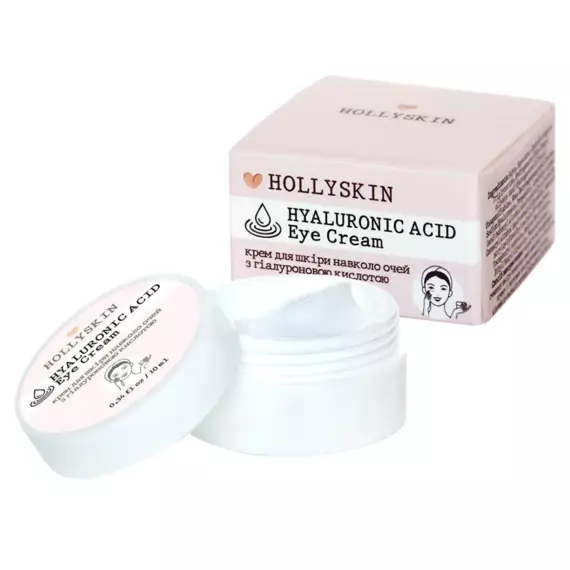 Hollyskin / Крем для шкіри навколо очей з гіалуроновою кислотою Hyaluronic Acid Eye Cream / 10 мл