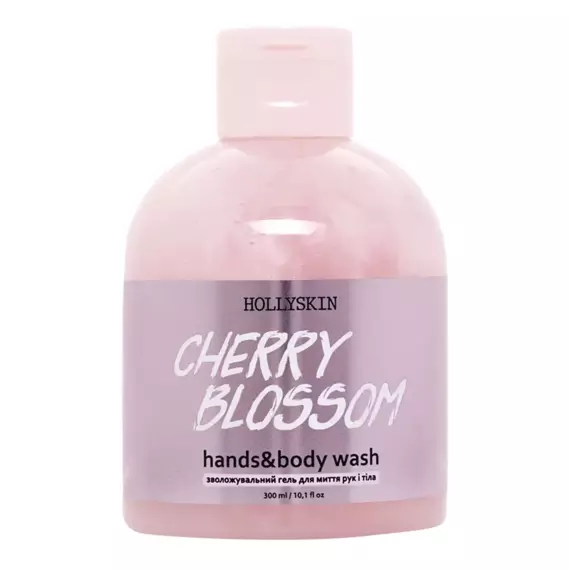 Hollyskin / Зволожувальний гель для миття рук і тіла Cherry Blossom / 300 мл