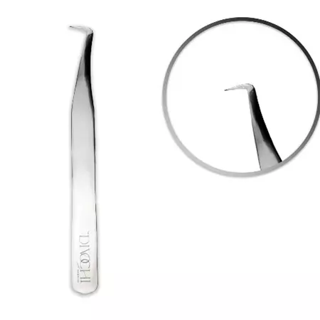 DIVOCHI / Пінцет Круглий чобіток “C” / Mirror