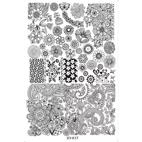 Пластикова пластина для стемпінгу XY-K 17