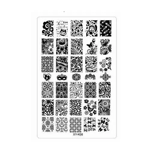 Пластикова пластина для стемпінгу XY-K 08