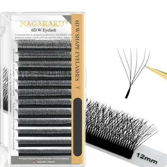 Вії Nagaraku / 6D W-форма / Mix