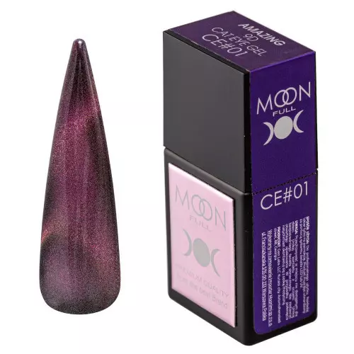 MOON FULL / Amazing гель-лак 9D Cat Eye gel CE01 / 12 мл