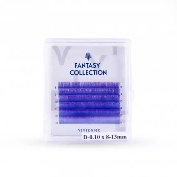 Вії Vivienne Fantasy / Міні мікс / Синьо-фіолетові / 6 ліній