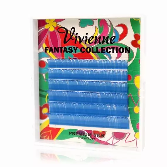 Вії Vivienne Fantasy / Міні мікс / Лазурні / 6 ліній
