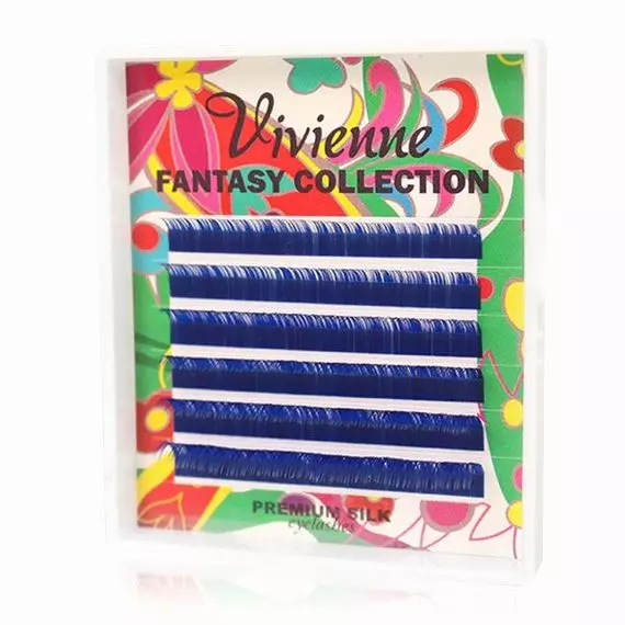 Вії Vivienne Fantasy / Міні мікс / Сині / 6 ліній