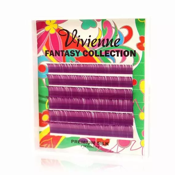 Вії Vivienne Fantasy / Міні мікс / Чорничні / 6 ліній