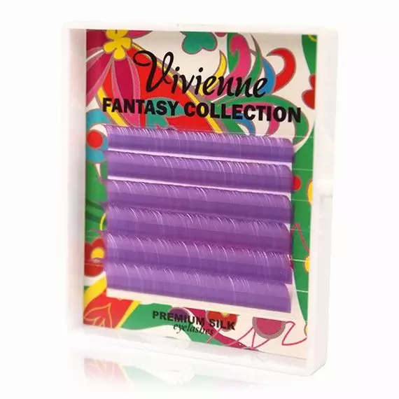 Вії Vivienne Fantasy / Міні мікс / Бузкові / 6 ліній